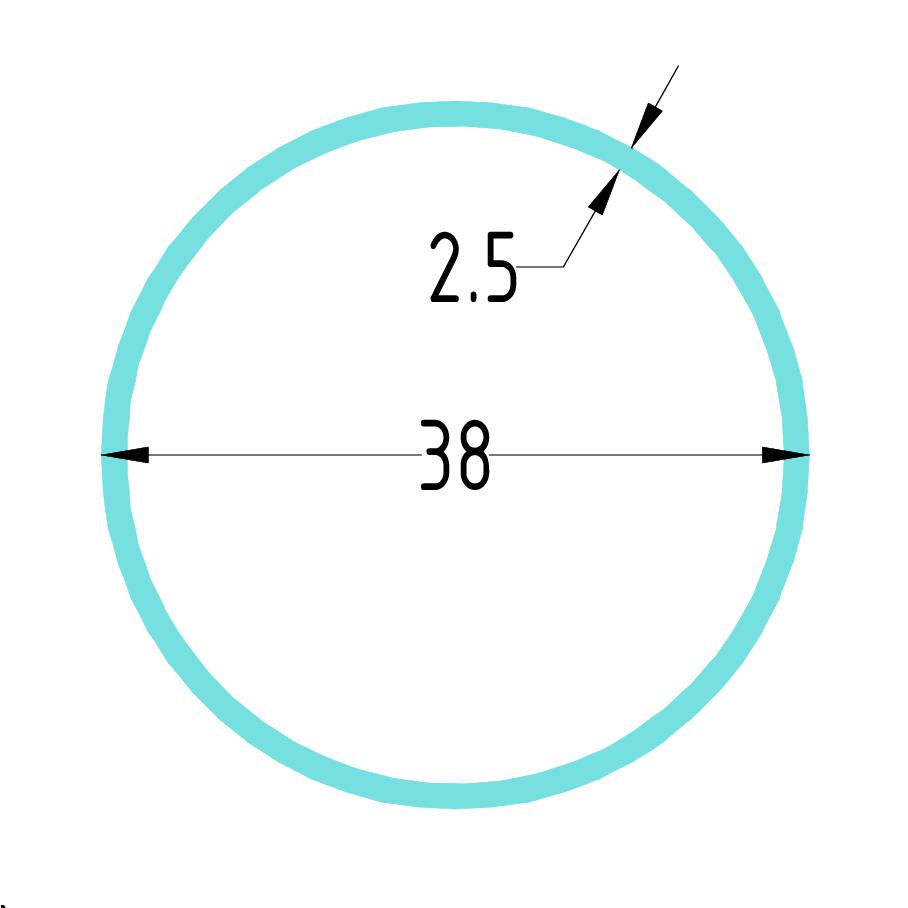 Труба Т38*2,5